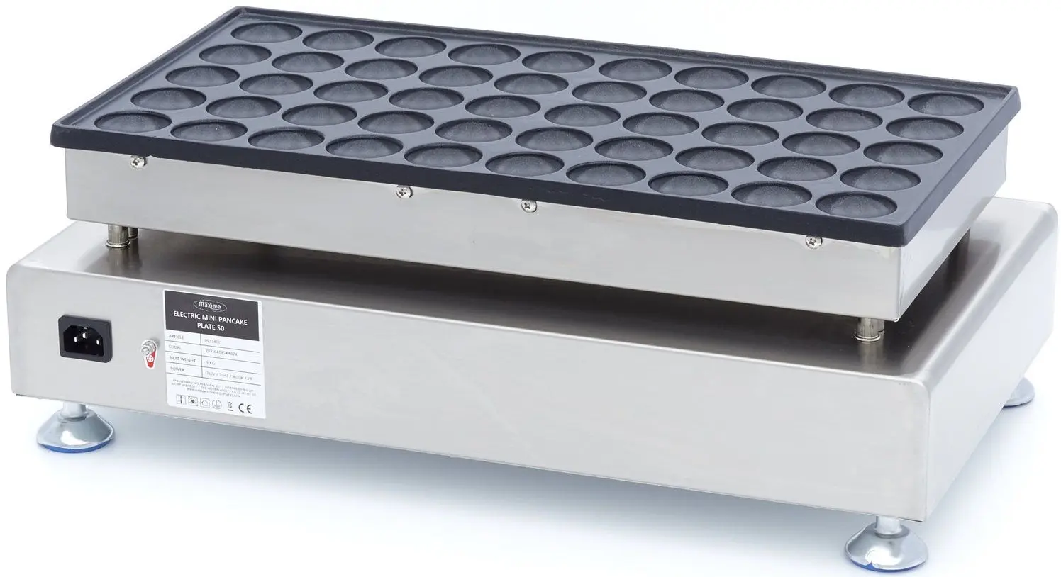 Aparat de facut clatite Maxima 09374131 (Inox/Black)