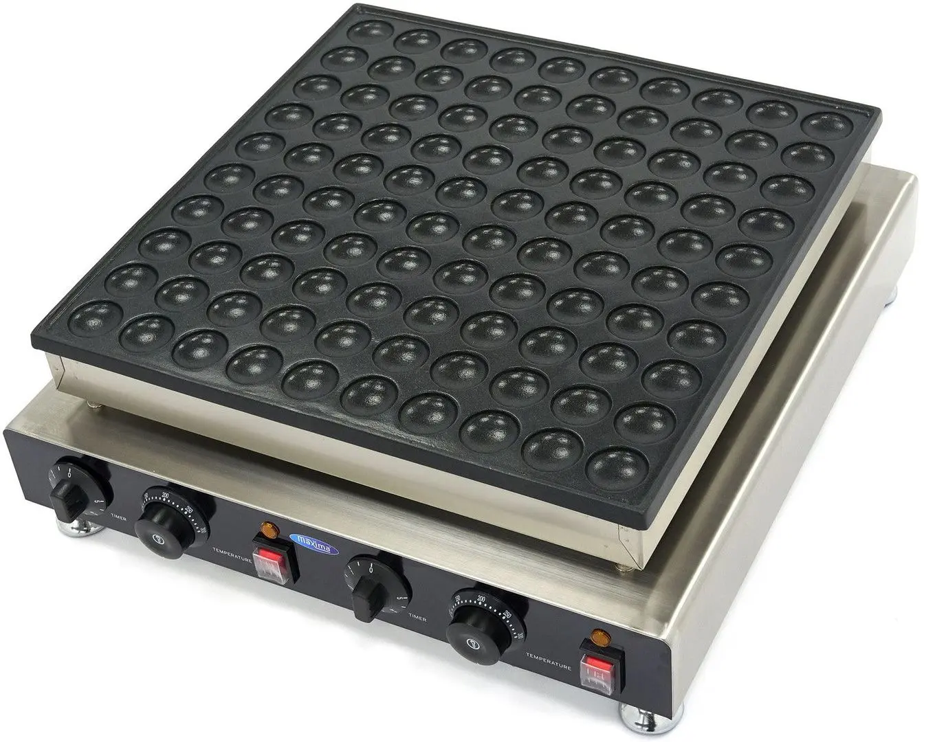 Aparat de facut mini pancake-uri Maxima 9374132 (Inox/Black)