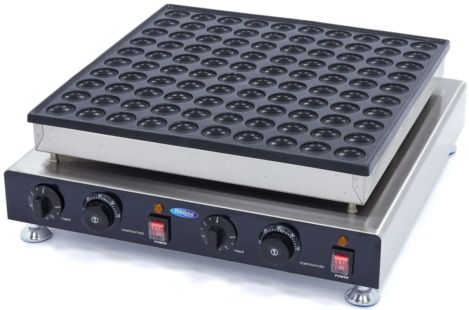 Aparat de facut mini pancake-uri Maxima 9374132 (Inox/Black)