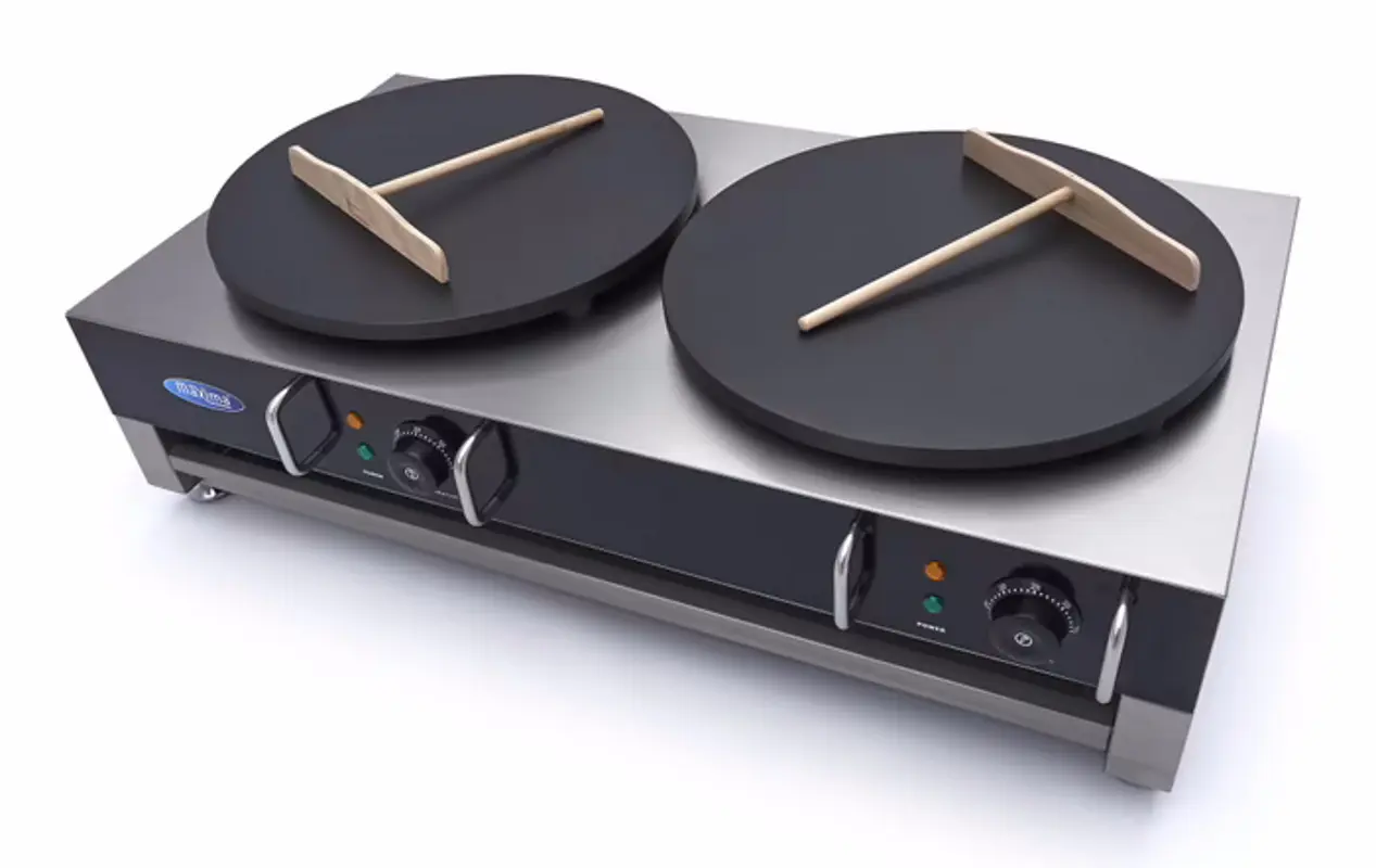 Aparat de facut clatite Maxima Double 9374071 (Inox/Black)