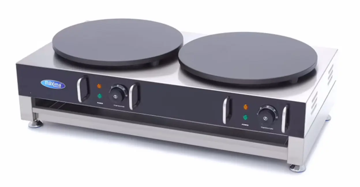 Aparat de facut clatite Maxima Double 9374071 (Inox/Black)