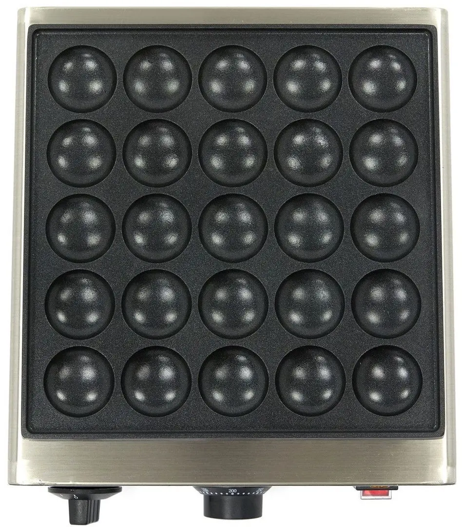 Aparat de gatit mini-pancake-uri Maxima Each (Black/Inox)