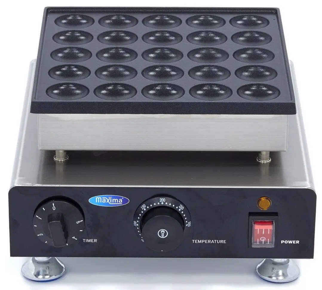 Aparat de gatit mini-pancake-uri Maxima Each (Black/Inox)