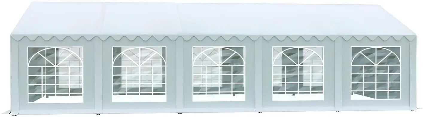 Тентовый склад с декоративными окнами Tent Service Economy 5696 5x10 (White)