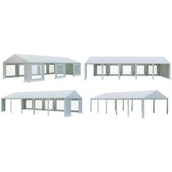 Тентовый склад с декоративными окнами Tent Service Economy 5696 5x10 (White) Thumb