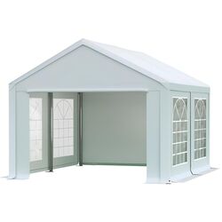 Cort industrial cu ferestre decorative Tent Service PE Classic 3x4 (White)