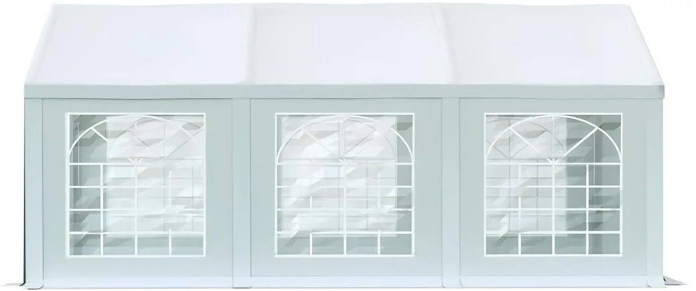 Cort industrial cu ferestre decorative Tent Service PE Classic 3x6 (White)