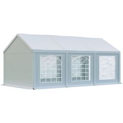 Cort industrial cu ferestre decorative Tent Service PE Classic 3x6 (White) Thumb
