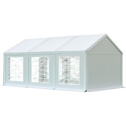 Cort industrial cu ferestre decorative Tent Service PE Classic 3x6 (White) Thumb
