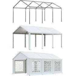 Cort industrial cu ferestre decorative Tent Service PE Classic 3x6 (White) Thumb