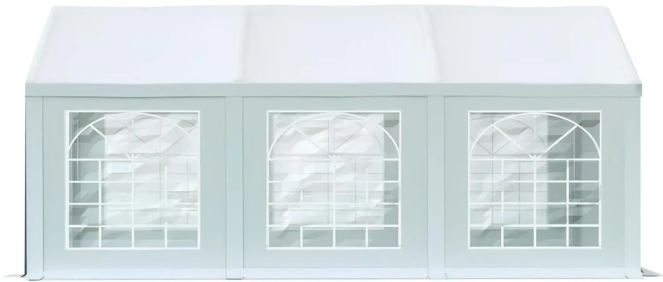 Cort industrial cu ferestre decorative Tent Service PE Classic 4x6 (White)