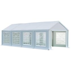 Cort industrial cu ferestre decorative Tent Service PE Classic 4x8 (White) Thumb