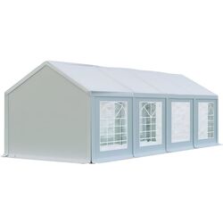 Cort industrial cu ferestre decorative Tent Service PE Classic 4x8 (White) Thumb