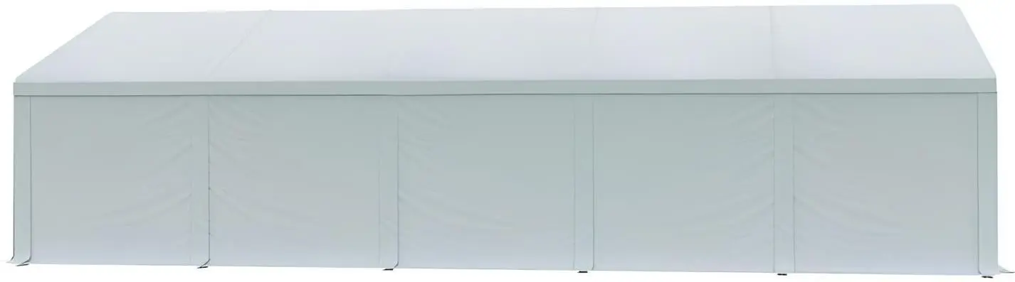 Cort industrial cu ferestre decorative Tent Service PE Classic 5x10 (White)