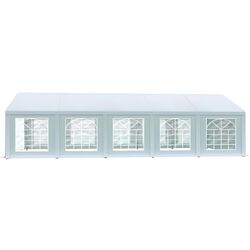 Cort industrial cu ferestre decorative Tent Service PE Classic 5x10 (White) Thumb