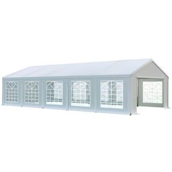 Cort industrial cu ferestre decorative Tent Service PE Classic 5x10 (White) Thumb