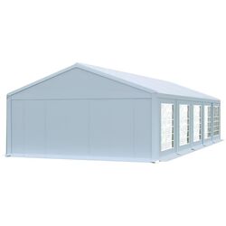 Cort industrial cu ferestre decorative Tent Service PE Classic 5x10 (White) Thumb