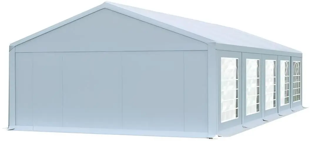 Cort industrial cu ferestre decorative Tent Service PE Classic 5x10 (White)