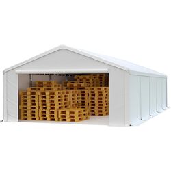 Cort industrial cu ferestre decorative Tent Service PE Classic 5x10 (White) Thumb