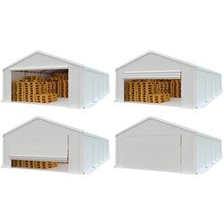 Cort industrial cu ferestre decorative Tent Service PE Classic 5x10 (White) Thumb