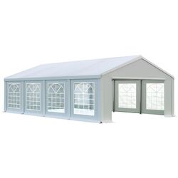 Cort industrial cu ferestre decorative Tent Service PE Classic 5x8 (White) Thumb
