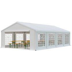 Cort industrial cu ferestre decorative Tent Service PE Classic 5x8 (White) Thumb