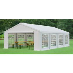 Cort industrial cu ferestre decorative Tent Service PE Classic 5x8 (White) Thumb