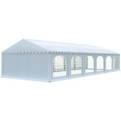 Cort industrial cu ferestre decorative Tent Service Premium 6x12 (White) Thumb