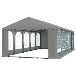 Cort industrial cu ferestre decorative Tent Service Professional 5x10 (Grey)