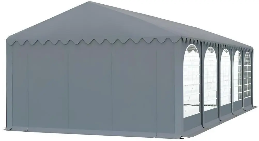 Cort industrial cu ferestre decorative Tent Service Professional 5x10 (Grey)