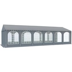 Тентовый склад с декоративными окнами Tent Service Professional 6x12 (Grey) Thumb