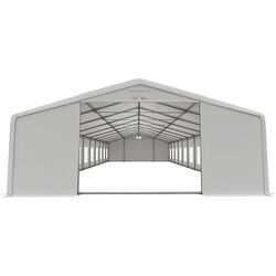 Cort industrial cu ferestre decorative Tent Service Tytan 10x20 (White) Thumb