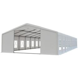 Cort industrial cu ferestre decorative Tent Service Tytan 10x20 (White)