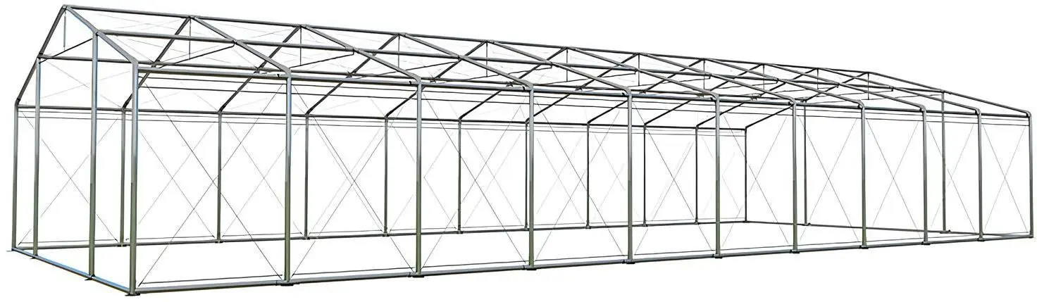 Cort industrial cu ferestre decorative Tent Service Tytan 10x20 (White)