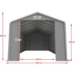Cort industrial Tent Service Wiking 6x12 (Grey) Thumb