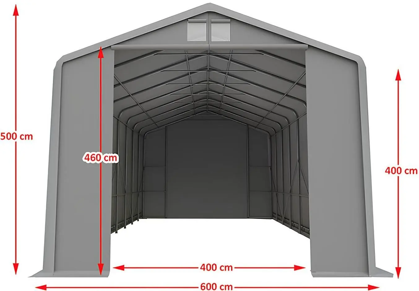 Cort industrial Tent Service Wiking 6x12 (Grey)