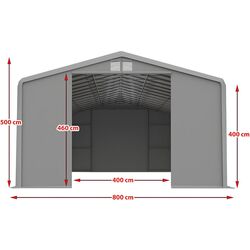 Тентовый склад Tent Service Wiking 8x12 (Grey) Thumb