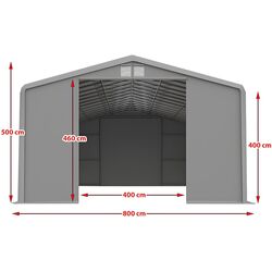 Cort industrial Tent Service Wiking 8x20 (Grey) Thumb