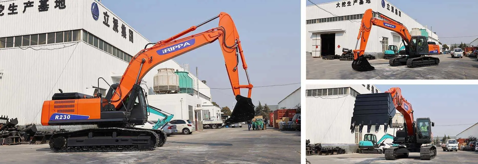 Excavator mare Rippa R230 (Black/Orange)