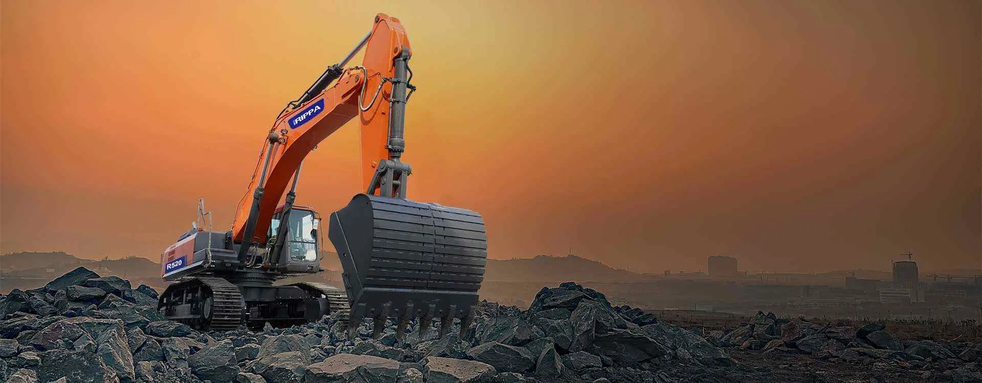 Excavator mare Rippa R520 (Black/Orange)