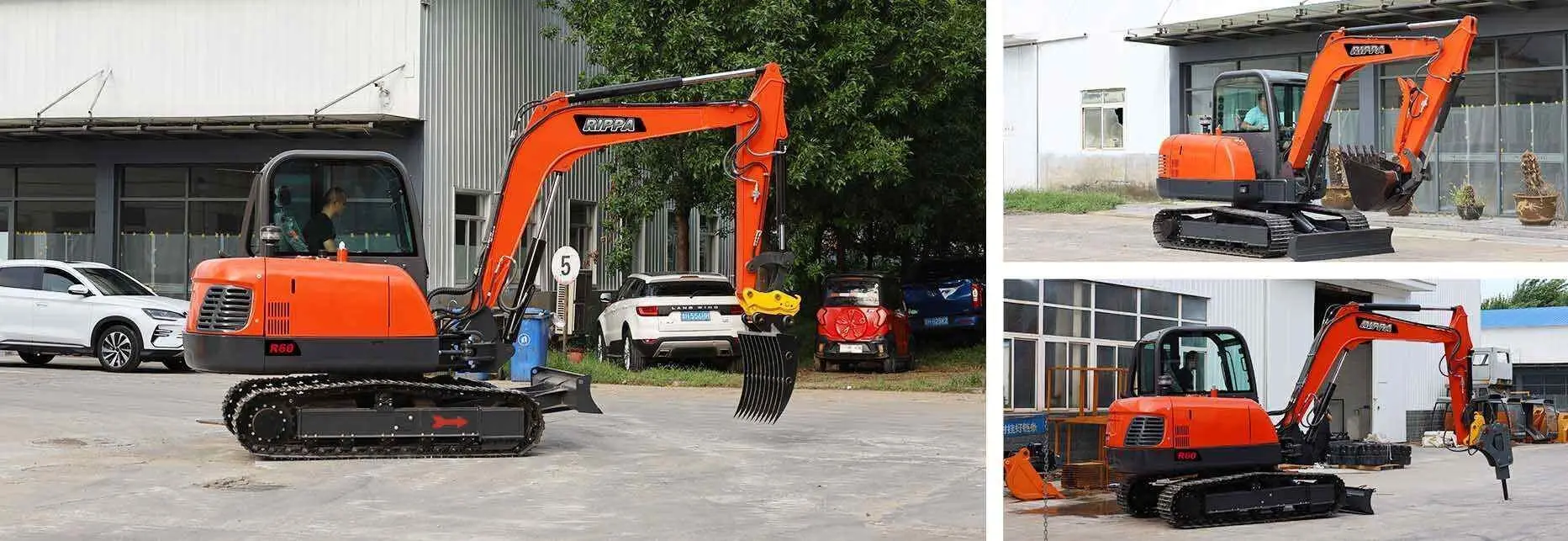 Excavator Rippa R60 (Black/Red)