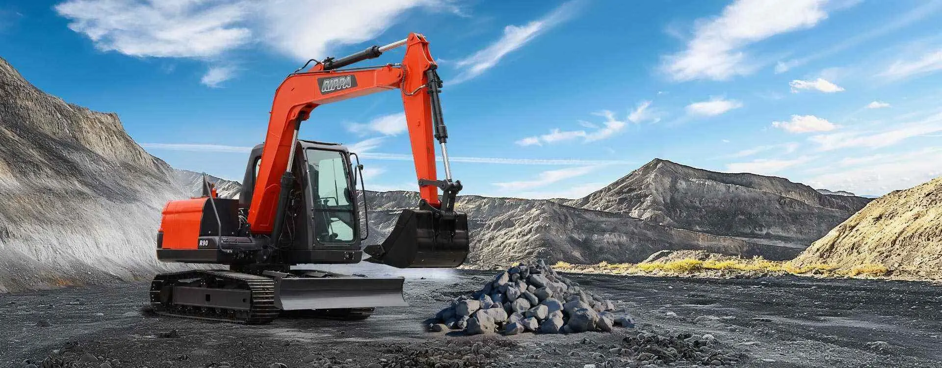 Excavator Rippa R90 (Black/Red)
