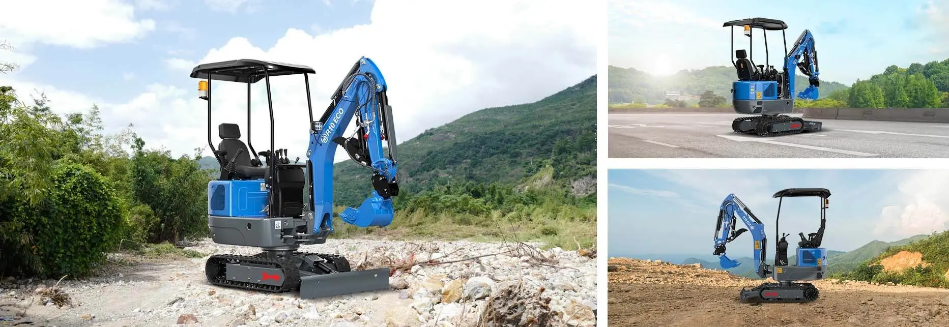 Mini excavator Rippa R10 Eco (Blue)