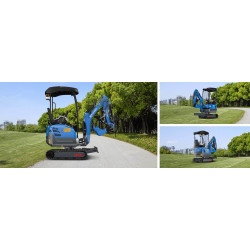 Mini excavator Rippa R15 Eco (Blue) Thumb