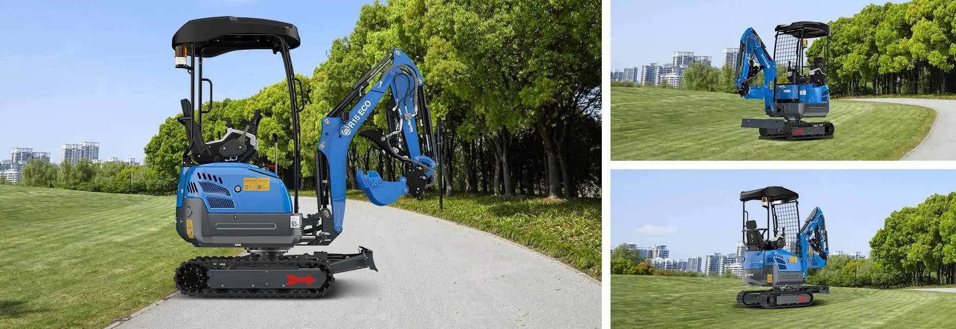 Mini excavator Rippa R15 Eco (Blue)