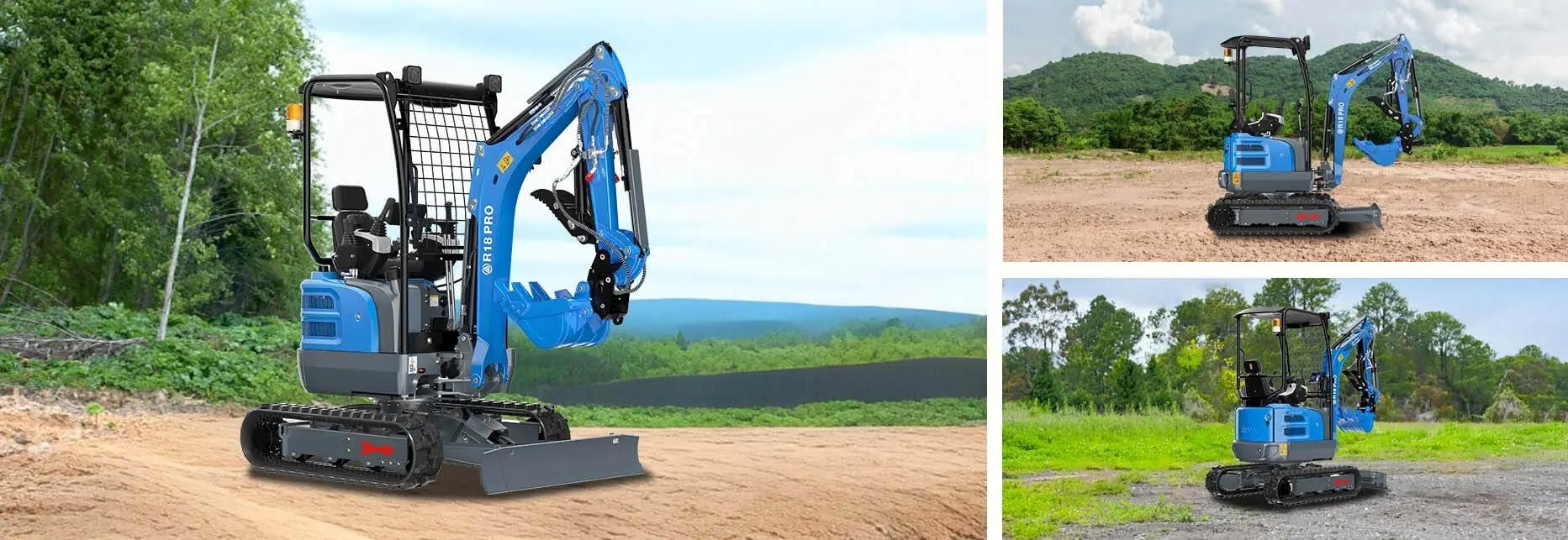 Мини-экскаватор Rippa R18 Pro (Blue)