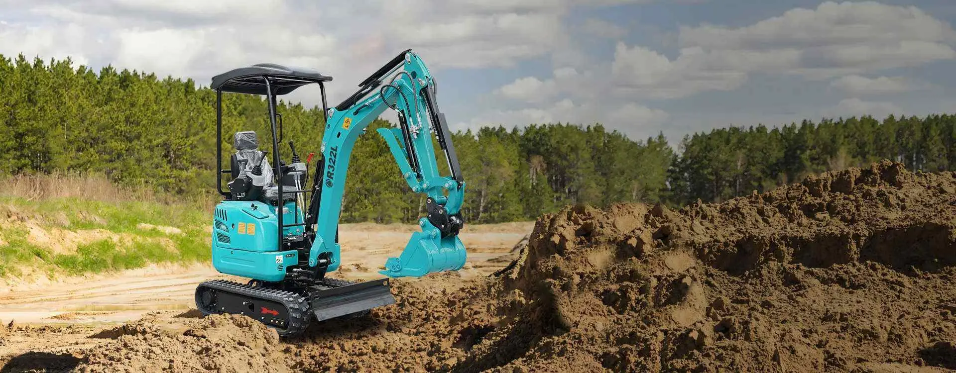 Mini excavator Rippa R322I (Blue)
