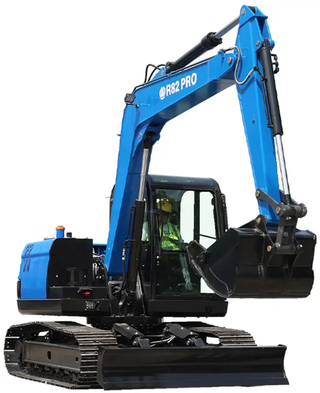 Mini excavator Rippa R82 Pro (Blue)