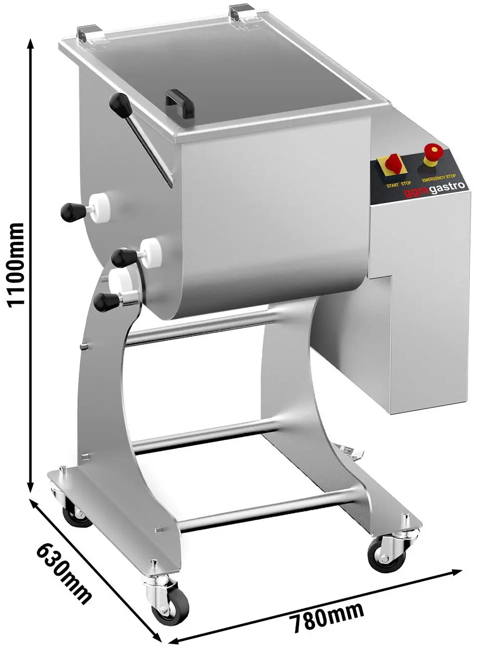 Фаршемешалка GGM Gastro FMBG50 (Inox) - 10