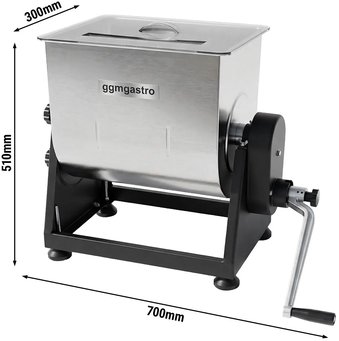 Фаршемешалка ручная GGM Gastro FMFC25 (Inox/Black) - 7